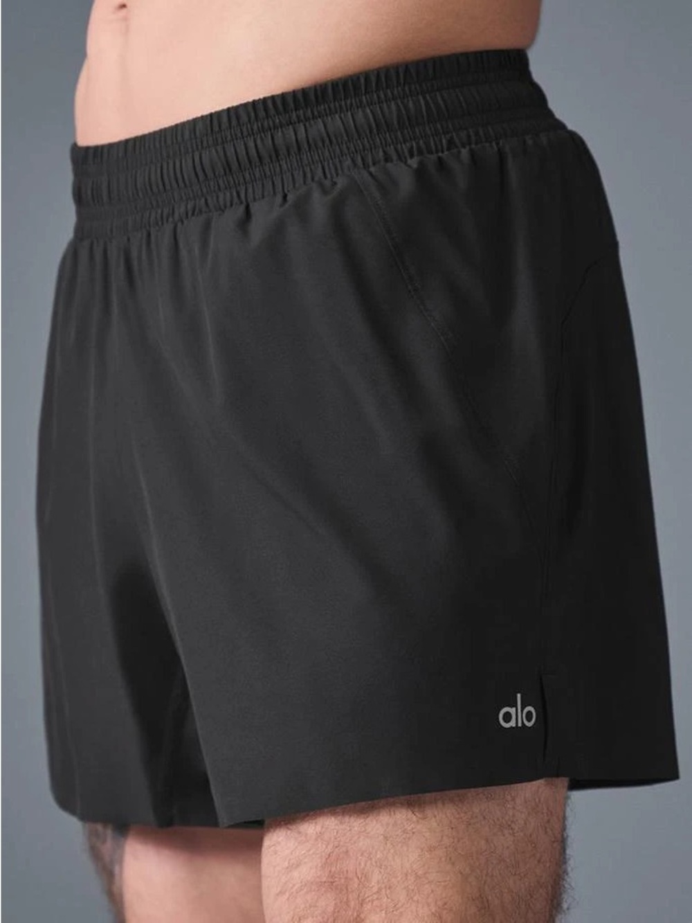 ALO Yoga Adapt 5” Short Black (Linerless) Mens Athletic Yoga Shorts
